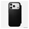 Mobiliojo telefono odinis aplankas Nomad Modern Leather Folio Cover, skirtas iPhone 17 Pro, 16 cm (6,3 colio), juodas, 4 kortelių kišenės