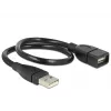 USB laidas DeLOCK 35cm USB 2.0 83498 juoda
