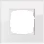 Stiklinis dengiamasis rėmelis GIRA Esprit Glas White, be varžtų, 95×95×9,85 mm