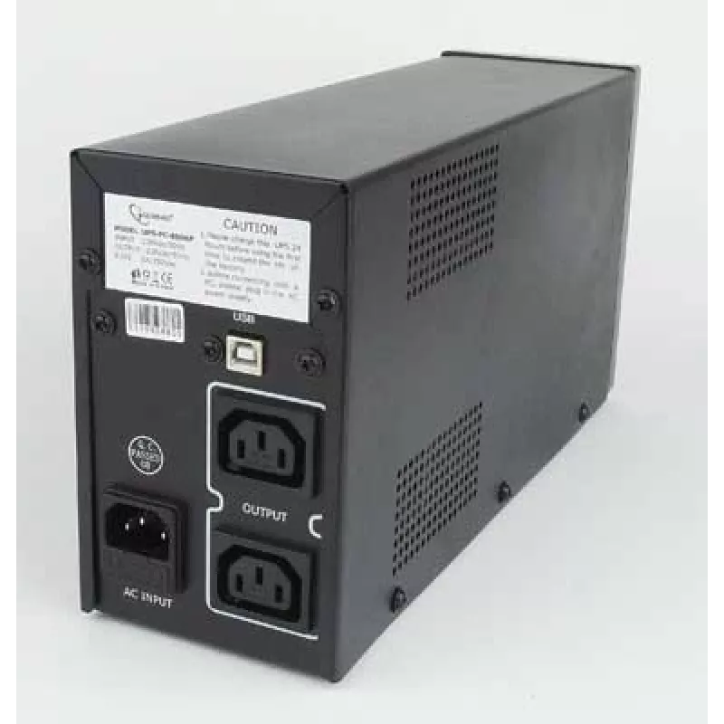 Gembird UPS-PC-850AP nepertraukiamo maitinimo šaltinis (UPS) Linijinis-interaktyvus 0,85 kVA 520 W 4 kintamosios srovės lizdai