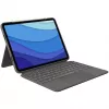 Dėklas su klaviatūra Combo Touch US iPad Pro 11 1,2,3 Gen pilkas