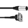 XLR komutacinis kabelis PSSO 1 m — XLR kištukas į XLR lizdą, juodas