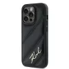 Karl Lagerfeld Apple iPhone 13 Karl Lagerfeld Diagonal Quilted Script (KLHCP13XPQDSMGK) Telefono dėklas juodas