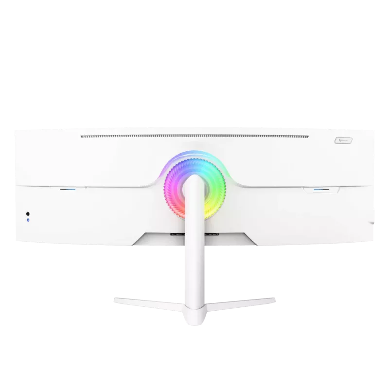 Lenktas monitorius Arozzi Nova 49 colių (124,5 cm) Dual QHD 5120×1440 LED VA, 32:9, 4 ms, USB šakotuvas, garsiakalbiai, baltas
