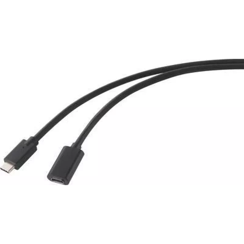Renkforce USB laidas USB 3.2 Gen2x2 USB-C™ kištukas, USB-C™ lizdas 2,00 m juoda PVC apvalkalas (RF-4755222)