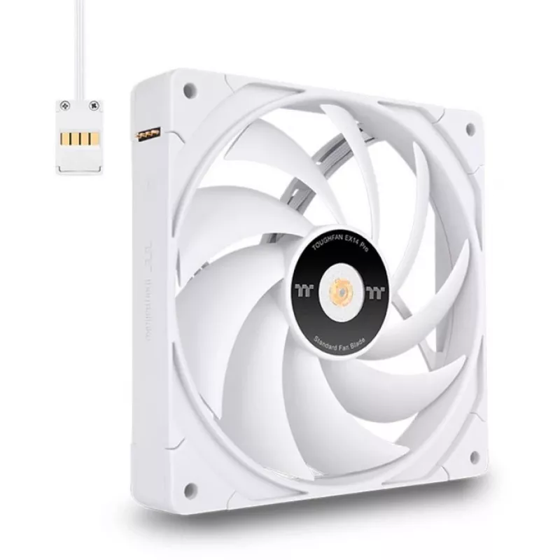 Thermaltake TOUGHFAN EX14 Pro 140 mm baltas 3 vnt. rinkinys