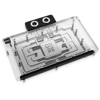 Galinė plokštė Alphacool 10259 Aliuminis Chromas Varis Juoda 153,3 mm