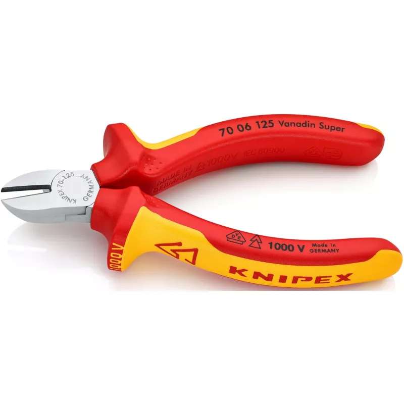 Šoninės pjovimo replės Knipex 70 06 125