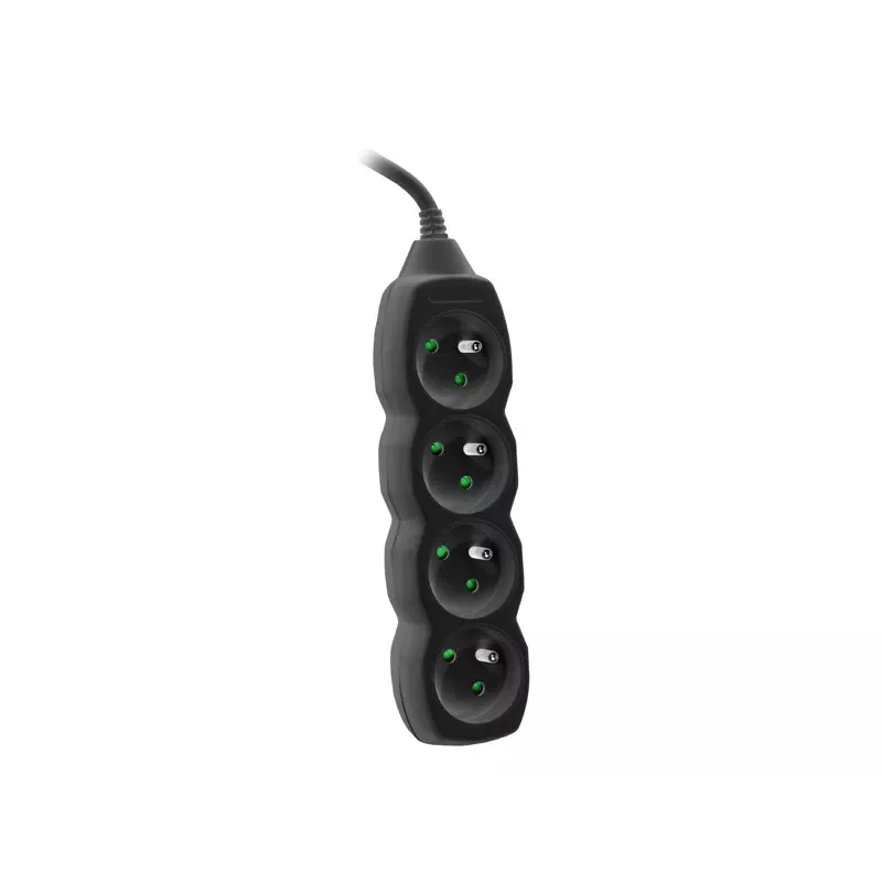 Tracer PowerCord ilgintuvas, 4 lizdai, 3m, juodas