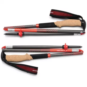 Trekking Poles Pursuit Carbon Z, kūno rengybos prietaisas, antracito/oranžinė, 1 pora, 110 cm