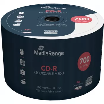 CD-R laikmenos 700 MB 52X 50 VNT. / MR207 Mediarange