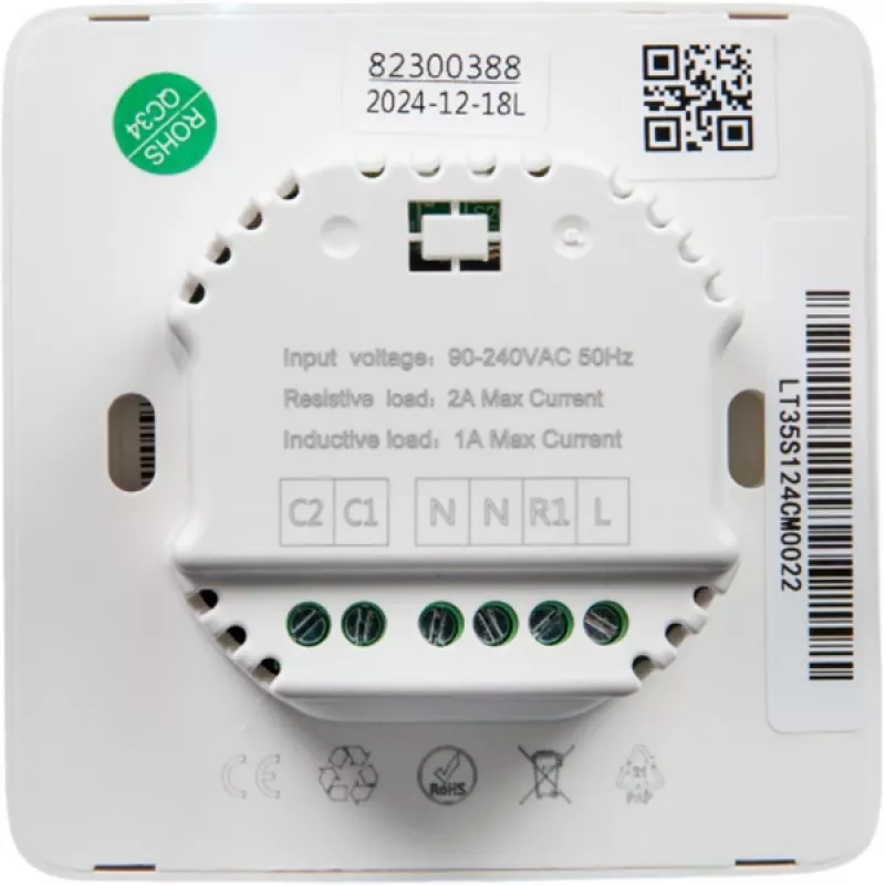 Shelly Plug & Play PbS LinkedGo Smart grindinio šildymo termostato valdymas grindiniam šildymui Wi-Fi BT ST1820