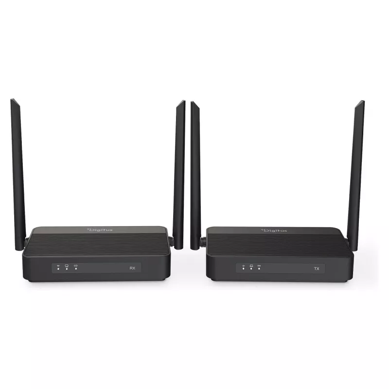 Belaidis HDMI KVM prailgintuvo rinkinys DIGITUS DS-55360 — siųstuvas ir imtuvas, belaidis, 100 m, 4K/60Hz, HDMI, USB-A/USB-C