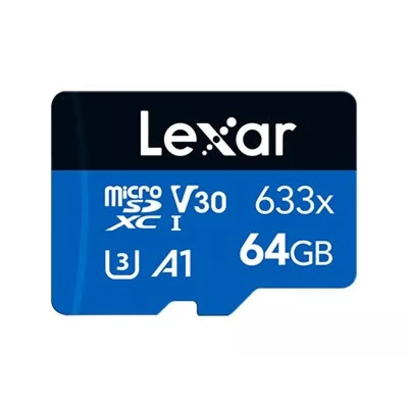 Lexar 64 GB didelio našumo 633x microSDHC UHS-I