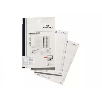 Durable 1456-02 ženkliukų įdėklai 60x90 mm balti