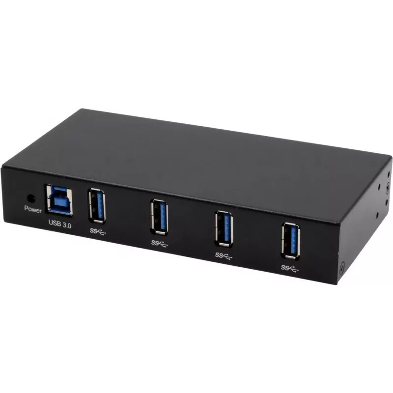 EXSYS EX-11234HMS sąsajos šakotuvas USB 3.2 Gen 1 (3.1 Gen 1) Type-B 5000 Mbit/s juodas (EX-11234HMS)