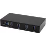 EXSYS EX-11234HMS sąsajos šakotuvas USB 3.2 Gen 1 (3.1 Gen 1) Type-B 5000 Mbit/s juodas (EX-11234HMS)