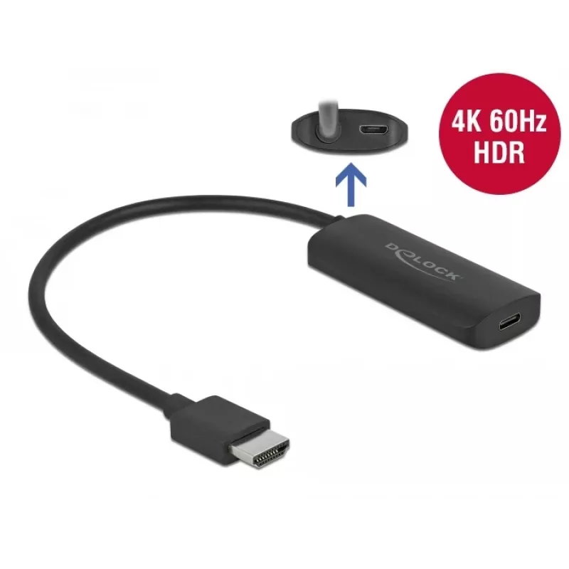 Adapteris HDMI-A (kištukas) į USB Type-C (lizdas) DeLOCK 63251