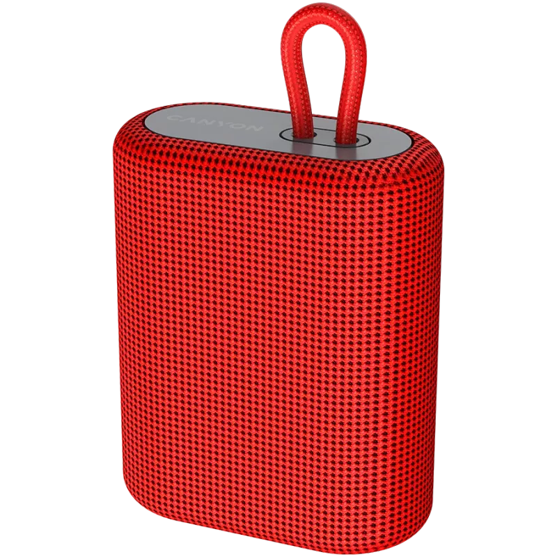 Canyon Bluetooth garsiakalbis BSP-4 TF skaitytuvas/USB-C/5W raudonas mažmeninė pakuotė