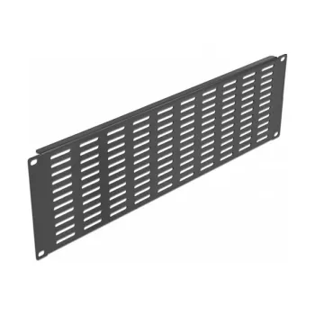 Vėdinama tuščia panelė DeLOCK 66681 19 colių tinklo spintos panelė horizontali 3U juoda
