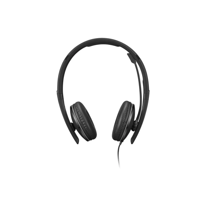 Lenovo 4XD1P83425 ausinės / laisvų rankų įranga Laidinės Ant galvos Skambučiai / Muzika USB Type-A Juoda