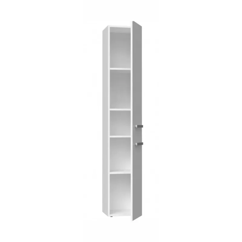Vonios spintelė-spinta top e shop NEL II BIEL POŁ — laisvai stovinti, 5 lentynos, 310×300×1740 mm, balta