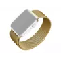 Metalinio tinklelio pakaitinis dirželis FIXED FIXMEST-434-GD, skirtas Apple Watch 42/44/45/46/49 mm, aukso apdaila
