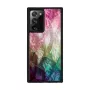 Apsauginis telefono dėklas iKins Samsung Galaxy Note 20 Ultra — vandens gėlių dizainas, juodas