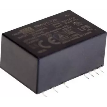 DC/DC keitiklis MEAN WELL IRM-01-12S, 1 W, 12 V išėj., 85–305 V įėj., RoHS