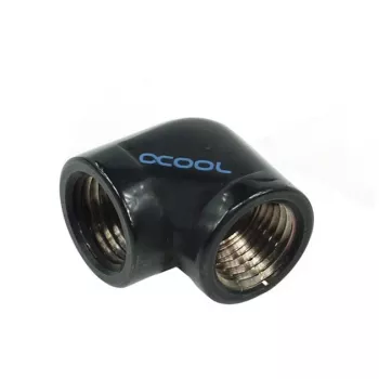 Alphacool HF L-jungtis G1/4 IG į G1/4 IG – giliai juoda (17042)