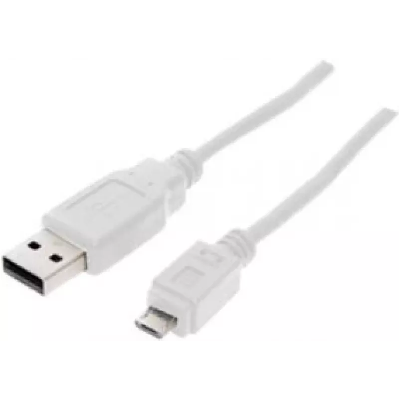 USB kabelis ShiverPeaks BS77180-W 0,5 m USB 2.0 Micro-USB B Baltas