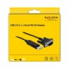Serial kabelis DeLOCK 66282 Juoda 1.8 m RS-232 USB Type-A