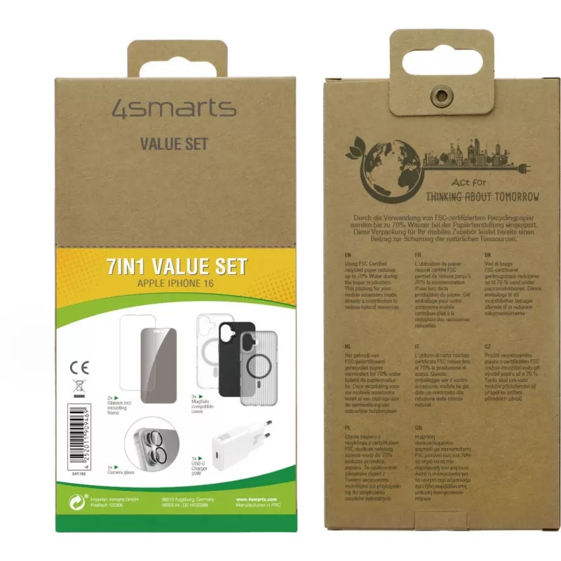 4smarts 7in1 vertės rinkinys, skirtas Apple iPhone 16 MagSafe suderinamas