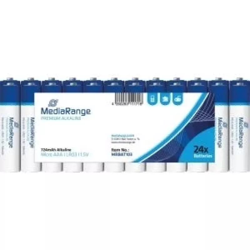 MediaRange Premium - Baterija 24 x AAA - šarminė (MRBAT 103)