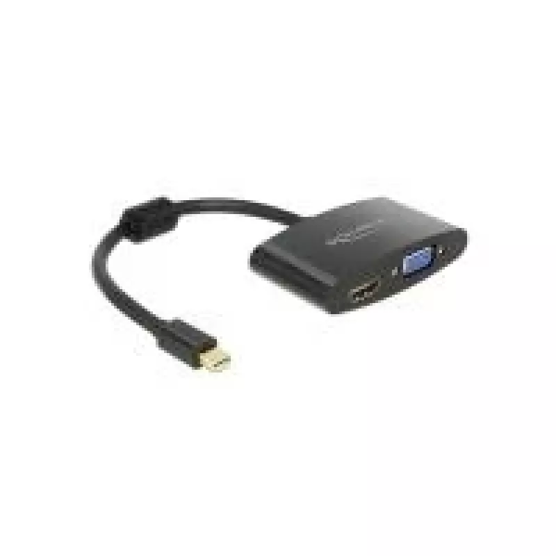 Vaizdo kabelio adapteris DeLOCK 65553 Mini DisplayPort HDMI VGA 0,18 m