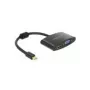 Vaizdo kabelio adapteris DeLOCK 65553 Mini DisplayPort HDMI VGA 0,18 m