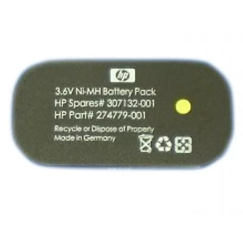 3,6 V baterijų blokas ASSEMBLY500MAH NiMH ovalios formos