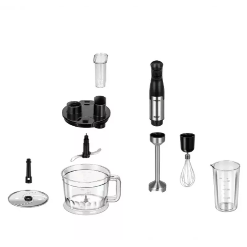 Blender set MPM MBL-39M, Juoda — countertop blender with accessories