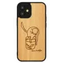 man and wood telefono dėklas Apple iPhone 12 mini — atspausdinta katė su raudona žuvimi