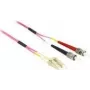 Optical Fibre kabelis DeLOCK LC to ST Multi-mode OM4 0.5 m