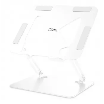 MEDIA-TECH nešiojamojo kompiuterio stovas – MT2661W (baltas)