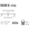 Kempingo lova Toledo XL 44165, kempingo lova pilka