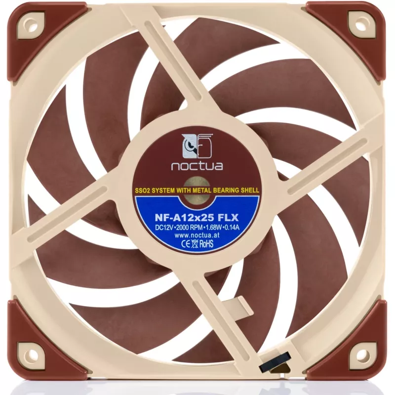 Noctua NF-A12x25 FLX 120mm korpuso ventiliatorius