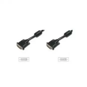 DVI kabelis Digitus DK-320101-030-S 3,05 m DVI-D juodas