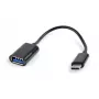 Gembird A-OTG-CMAF2-01 USB laidas 0,2 m USB C USB A Juoda