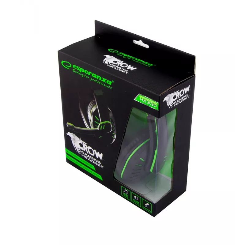 Esperanza ausinės Esperanza CROW EGH330G (Juoda)