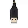 StarTech.com 4 m dviejų prievadų USB–serijinė sąsaja adapterio kabelis, keičiami DB9 varžtai/veržlės, COM išsaugojimas, USB-A į DB9 RS232, FTDI, 4 lygio ESD apsauga, Windows/macOS/ChromeOS/Linux – tvirta TPE konstrukcija