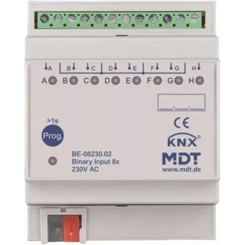 MDT BE-08230.02 dvejetainis įėjimas 8 krypčių 4TE REG 230VAC (BE-08230.02)