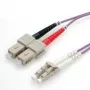 VALUE LWL-kabelis 50/125µm OM4, LC/SC, Violet 10m (21.99.8768)