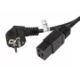 Maitinimo laidas CEE 7/7 - IEC 320 C19 16A VDE 1,8 m juodas